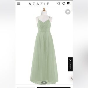 NWT Azazie bridesmaid dress dusty sage size 4
